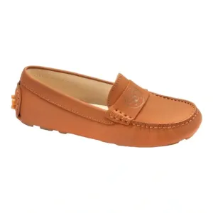 2581 - Tan Sahara Leather Soft Loafer for Girl by London Kids