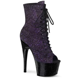 ADORE-1021MG Pleaser Purple Glitter Sexy Platform Shoes (Pole Dancing Heels)