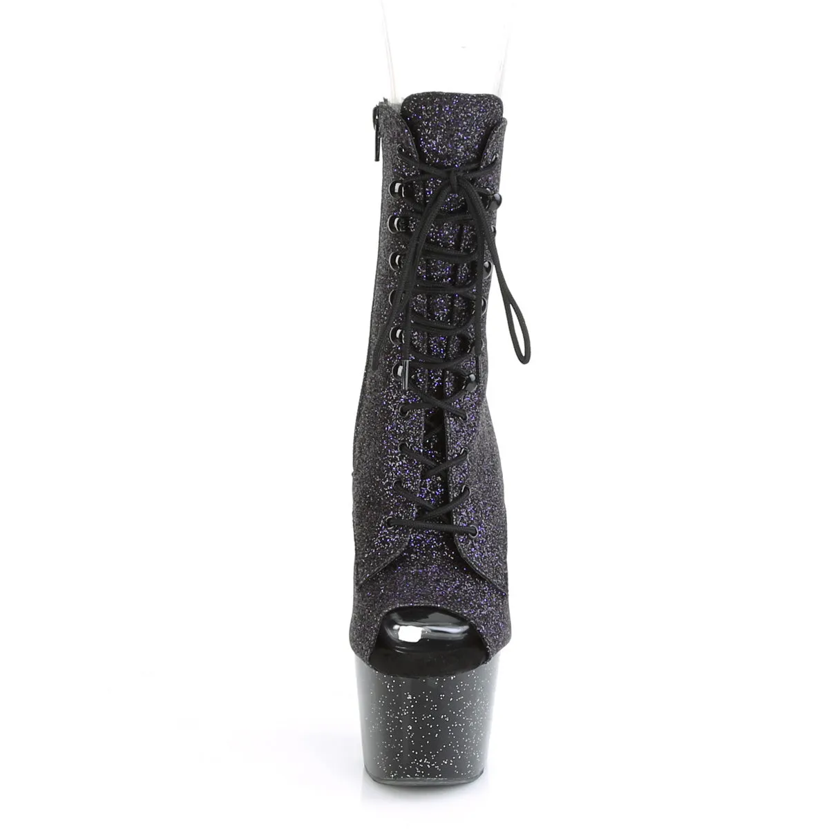 ADORE-1021MG Pleaser Purple Glitter Sexy Platform Shoes (Pole Dancing Heels)