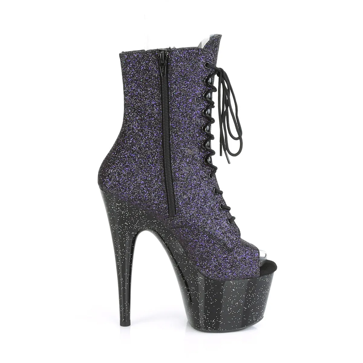 ADORE-1021MG Pleaser Purple Glitter Sexy Platform Shoes (Pole Dancing Heels)