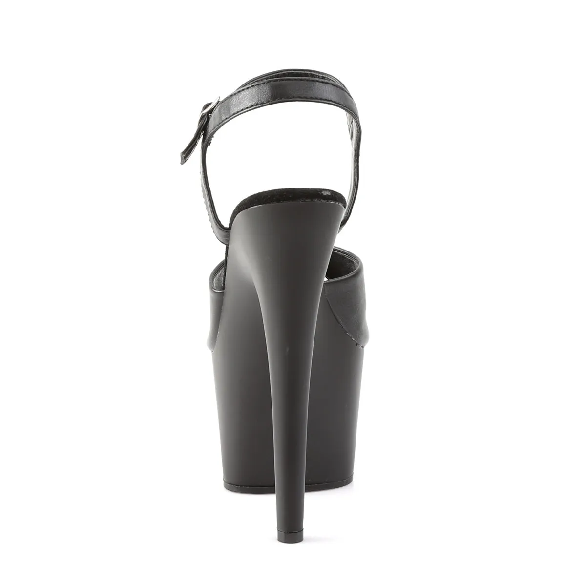 ADORE-709 Pleaser Black Faux Leather Sexy Platform Shoes (Pole Dancing Heels)