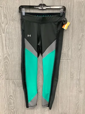 Athletic Capris By Under Armour In Black & Green, Size: M
