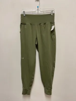 Athletic Pants By Under Armour In Green, Size: M