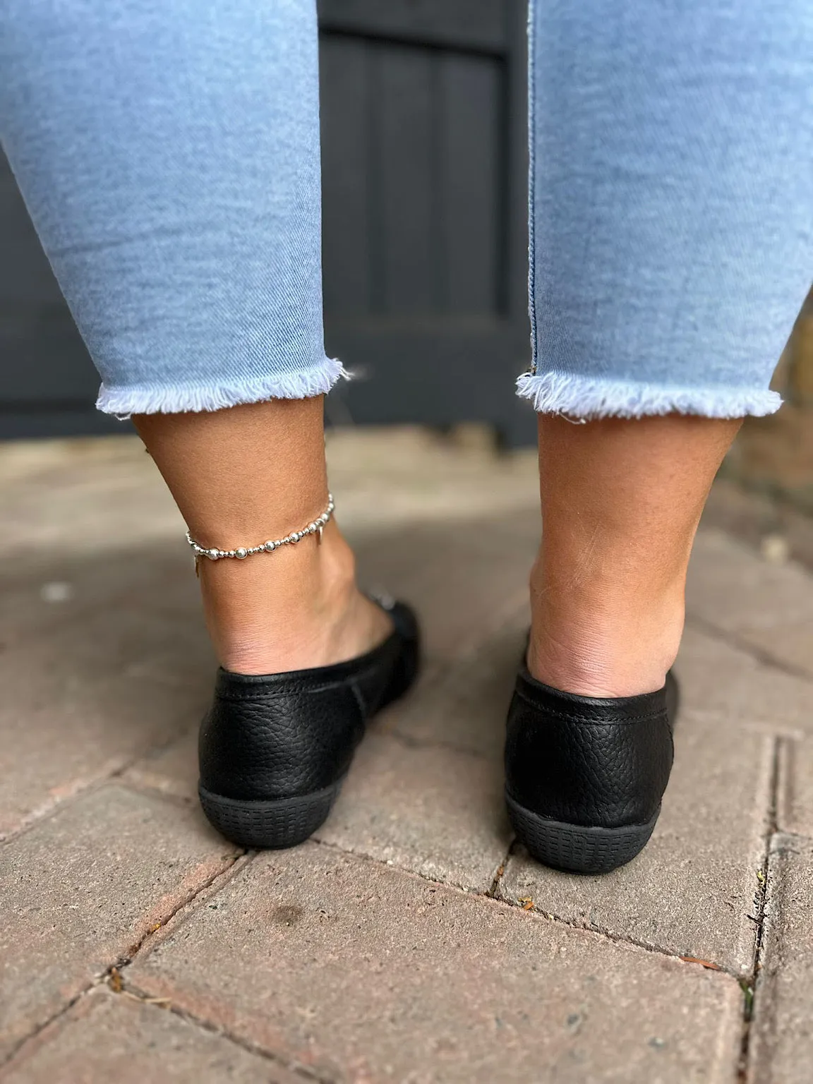 Black Leather Tassel Loafer