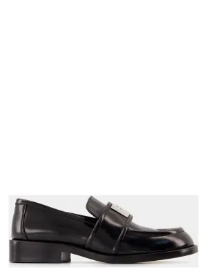BRUSHED LEATHER LOAFERS