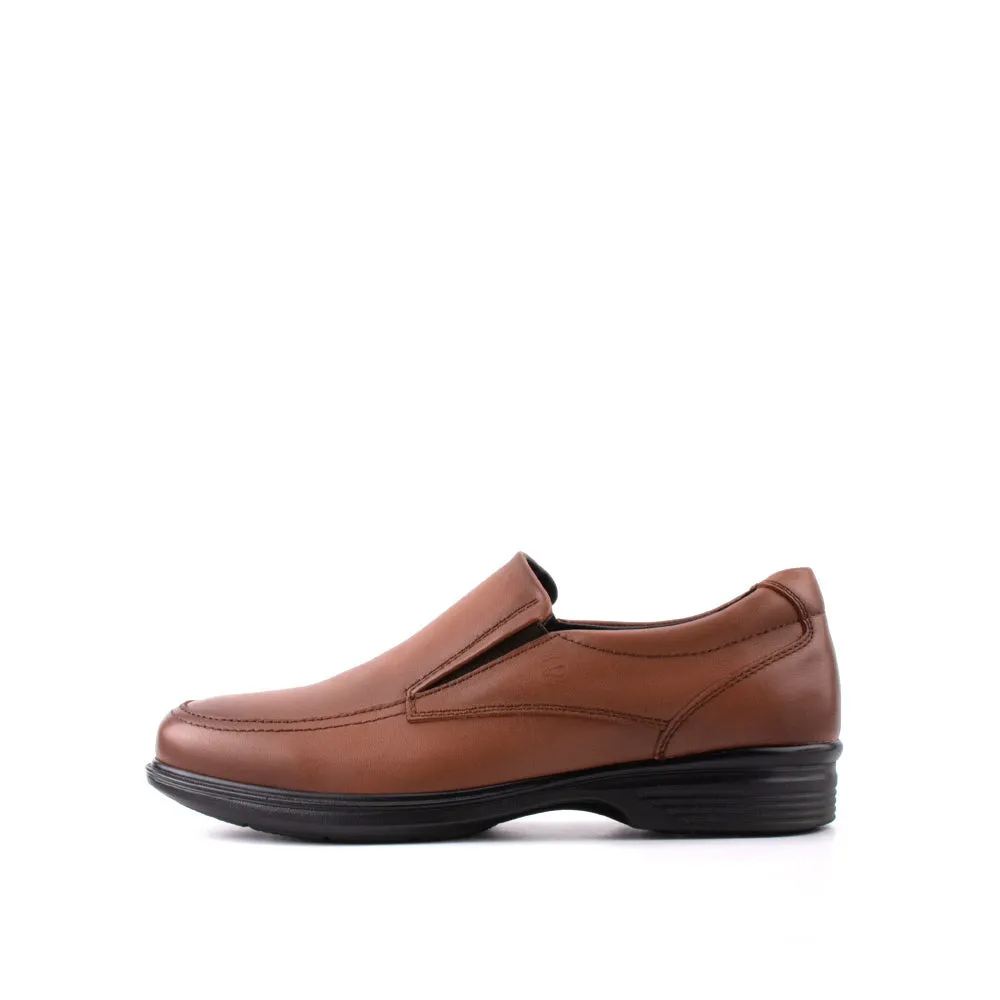 camel active Leather Elegant Slip On Formal Shoes Men Dark Brown ARGOS 802402-BE2SV-32