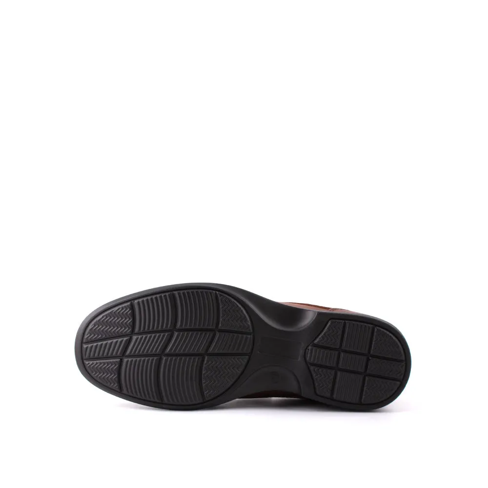 camel active Leather Elegant Slip On Formal Shoes Men Dark Brown ARGOS 802402-BE2SV-32