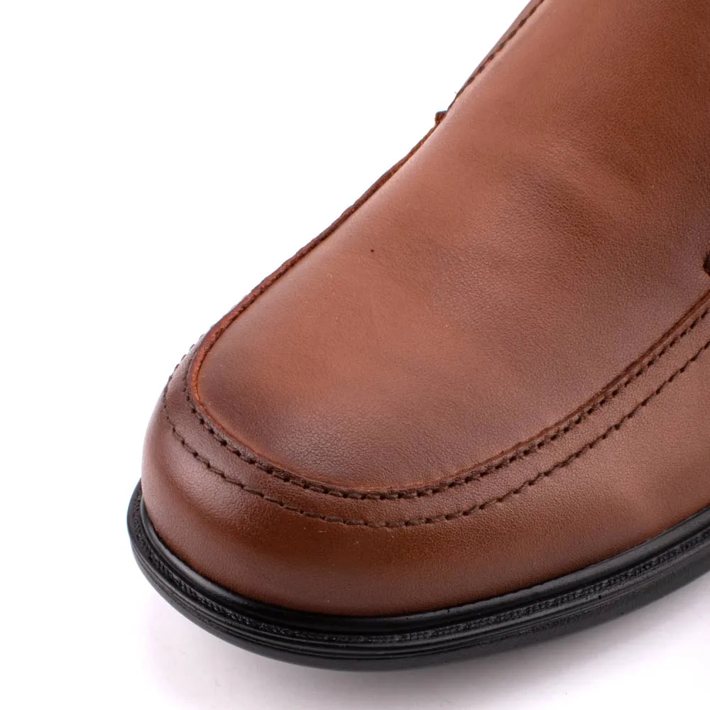 camel active Leather Elegant Slip On Formal Shoes Men Dark Brown ARGOS 802402-BE2SV-32