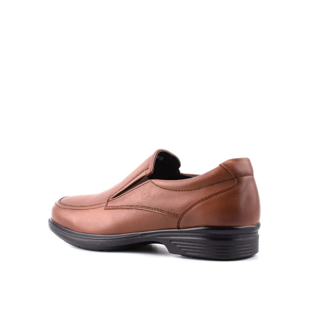 camel active Leather Elegant Slip On Formal Shoes Men Dark Brown ARGOS 802402-BE2SV-32