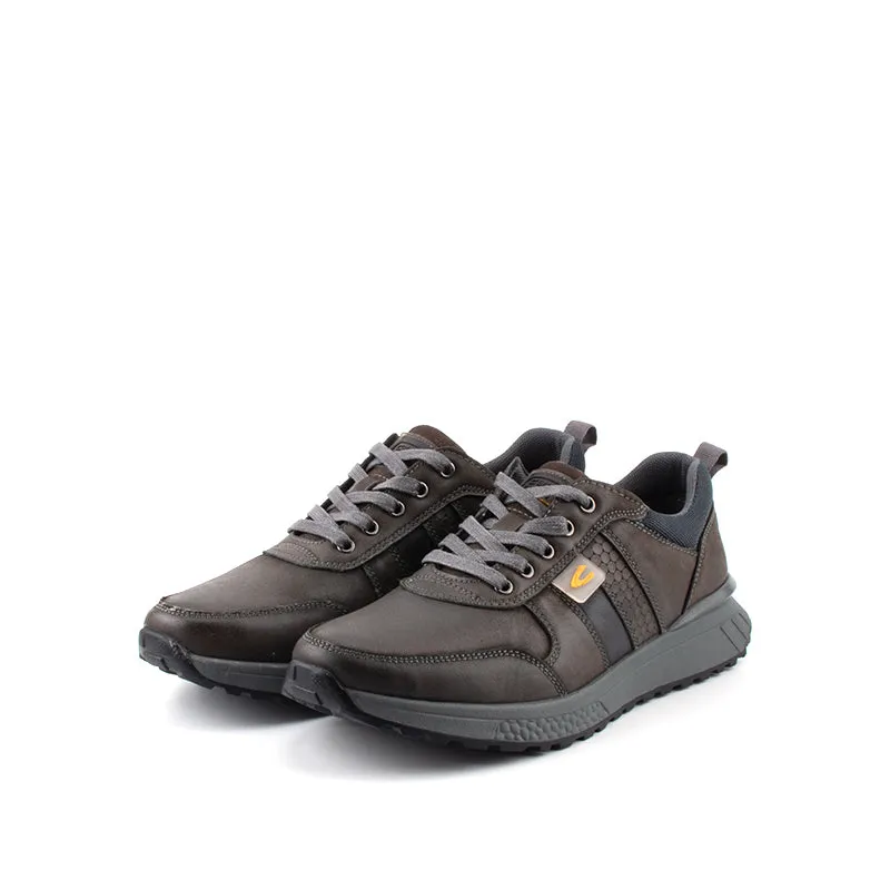 camel active Leather Lace Up Shoes Men Dark Grey DELSON 852366-RS1-13