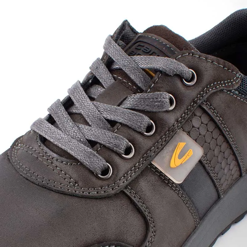 camel active Leather Lace Up Shoes Men Dark Grey DELSON 852366-RS1-13