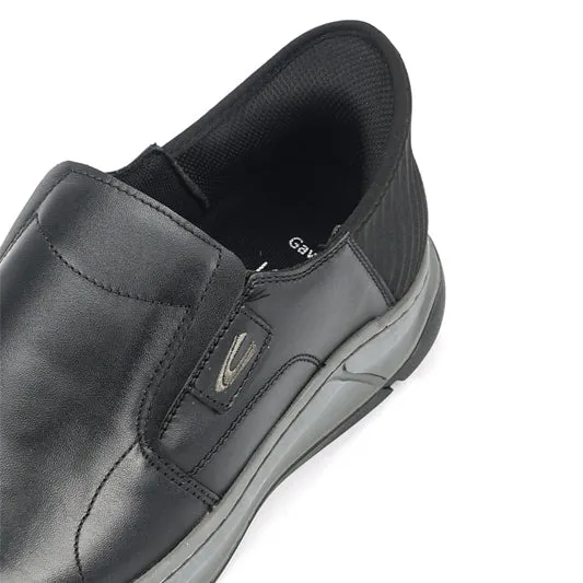 camel active Leather Slip On Shoes Men Black GAVINO-852502-RS1-1