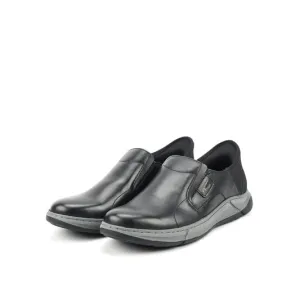camel active Leather Slip On Shoes Men Black GAVINO-852502-RS1-1