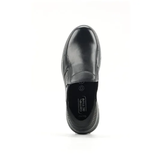 camel active Leather Slip On Shoes Men Black GAVINO-852502-RS1-1