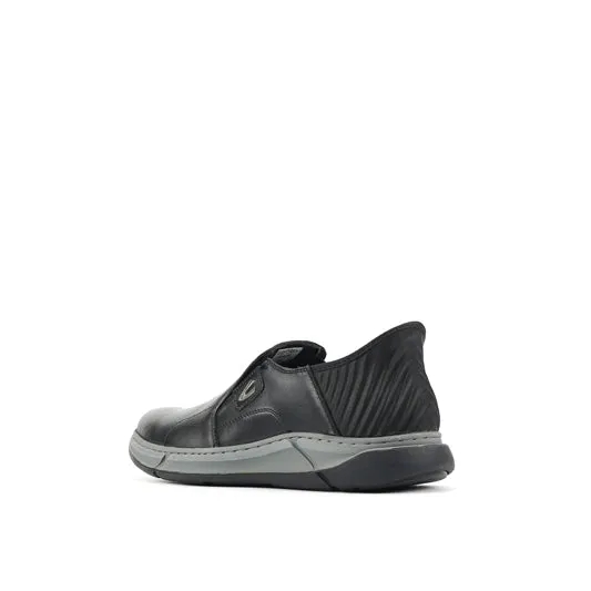 camel active Leather Slip On Shoes Men Black GAVINO-852502-RS1-1