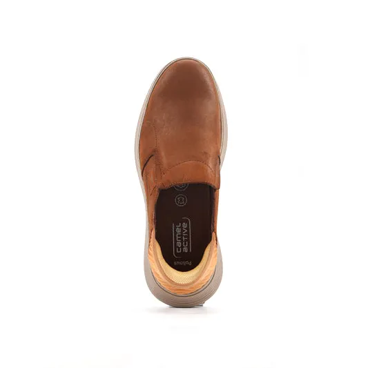 camel active  Leather Slip On Shoes Men Camel POLINUS-852501-RS1-83