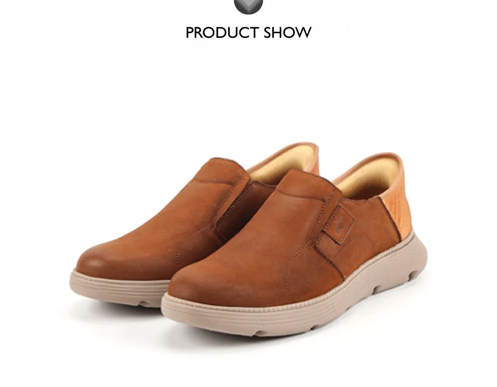 camel active  Leather Slip On Shoes Men Camel POLINUS-852501-RS1-83