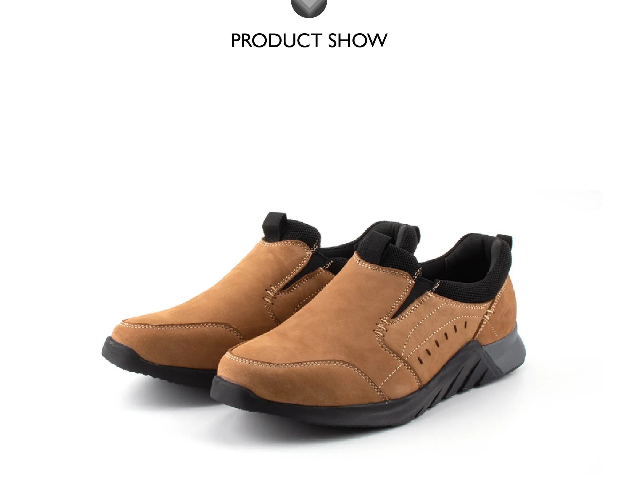 camel active Leather Slip On Shoes Men Tan OSWIN-852409-RS1-8