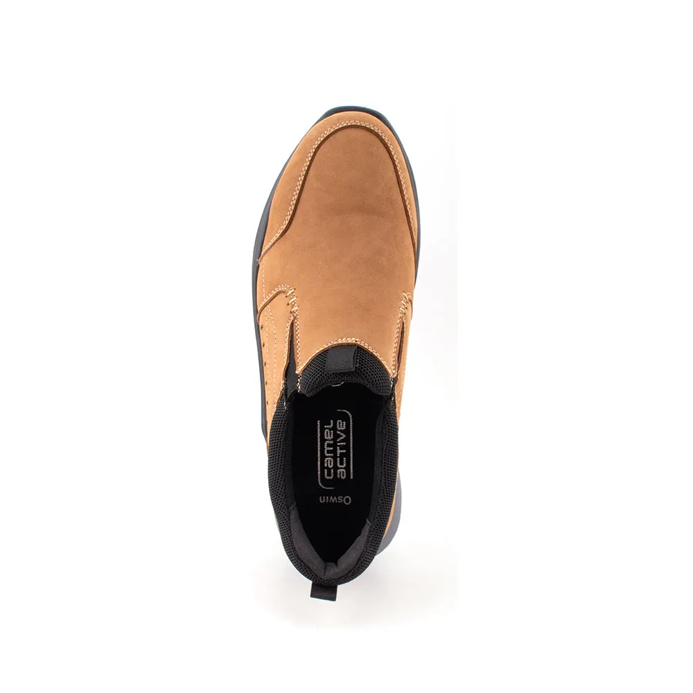 camel active Leather Slip On Shoes Men Tan OSWIN-852409-RS1-8