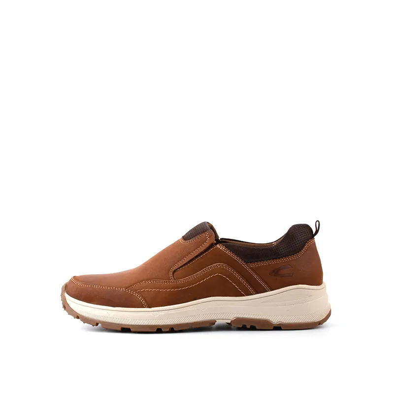 camel active Slip On Shoes With Stitch Detail Men Brown EDSON 852324-SO1-3