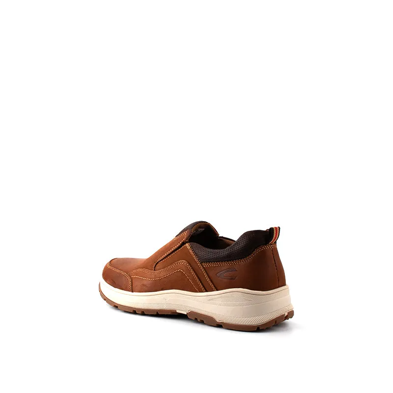 camel active Slip On Shoes With Stitch Detail Men Brown EDSON 852324-SO1-3