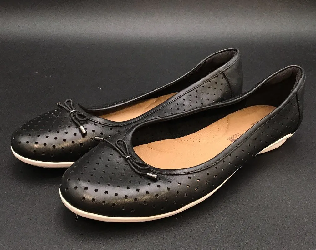 Clarks Women's Black Ballet Flats - Size 9.5W