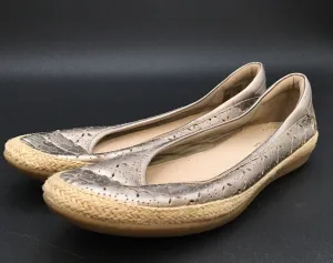 Collection By Clarks Women's Gold Ballet Flats - Size 8.5M