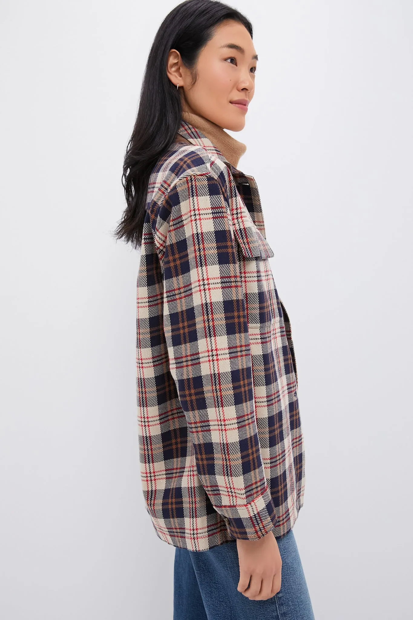 Cream Plaid Platt Ranch Jacket