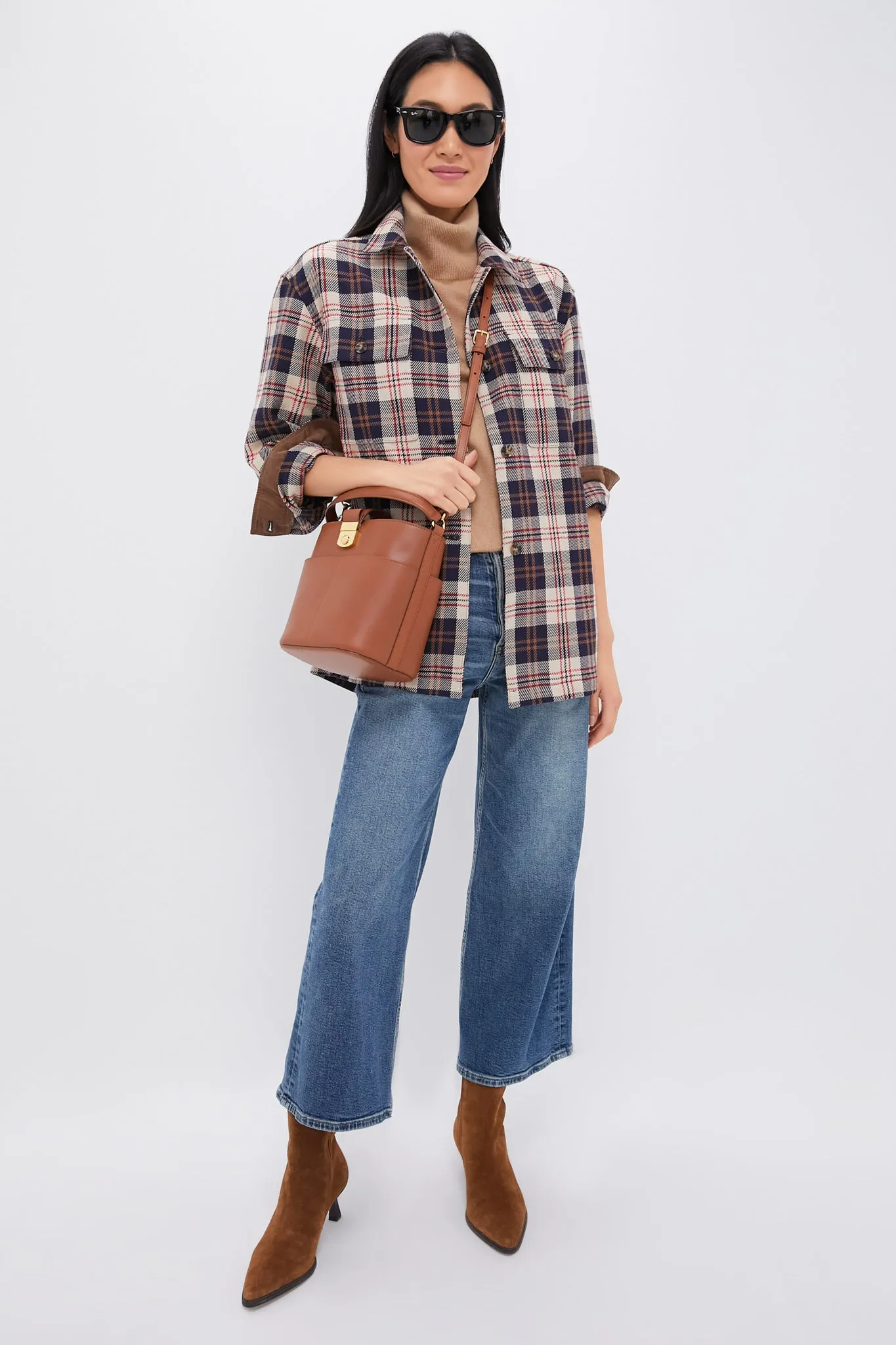 Cream Plaid Platt Ranch Jacket
