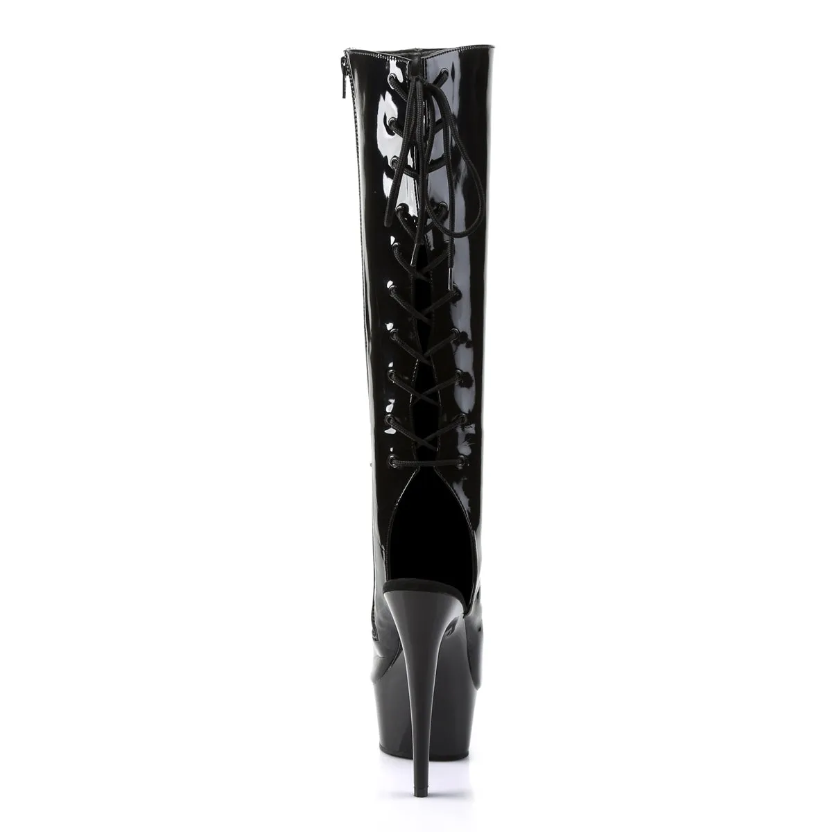 DELIGHT-2018 Pleaser Black Patent Sexy Platform Shoes (Pole Dancing Heels)