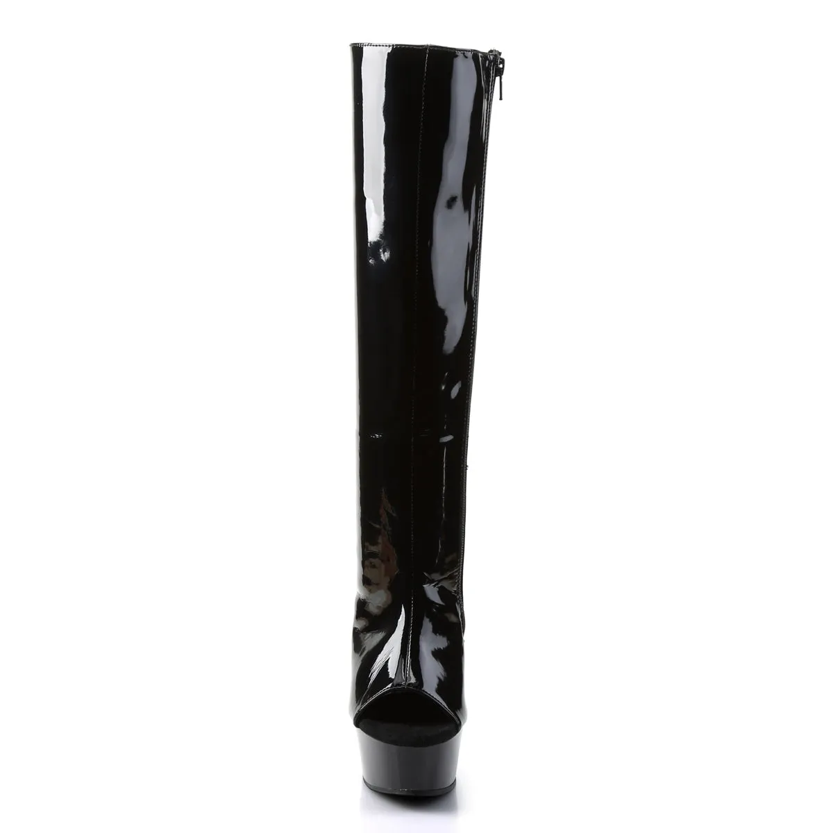 DELIGHT-2018 Pleaser Black Patent Sexy Platform Shoes (Pole Dancing Heels)