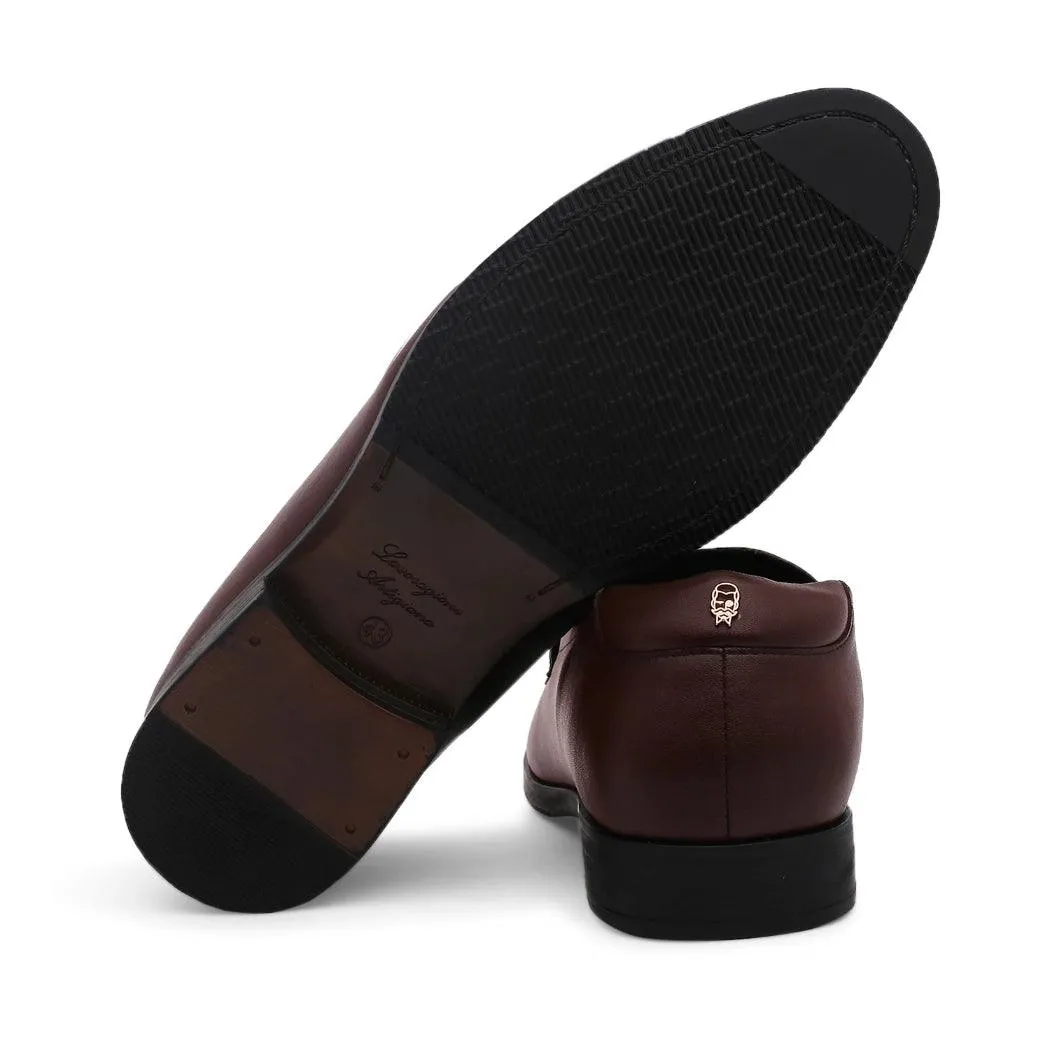 Elbono- Dark Brown Penny Slip On