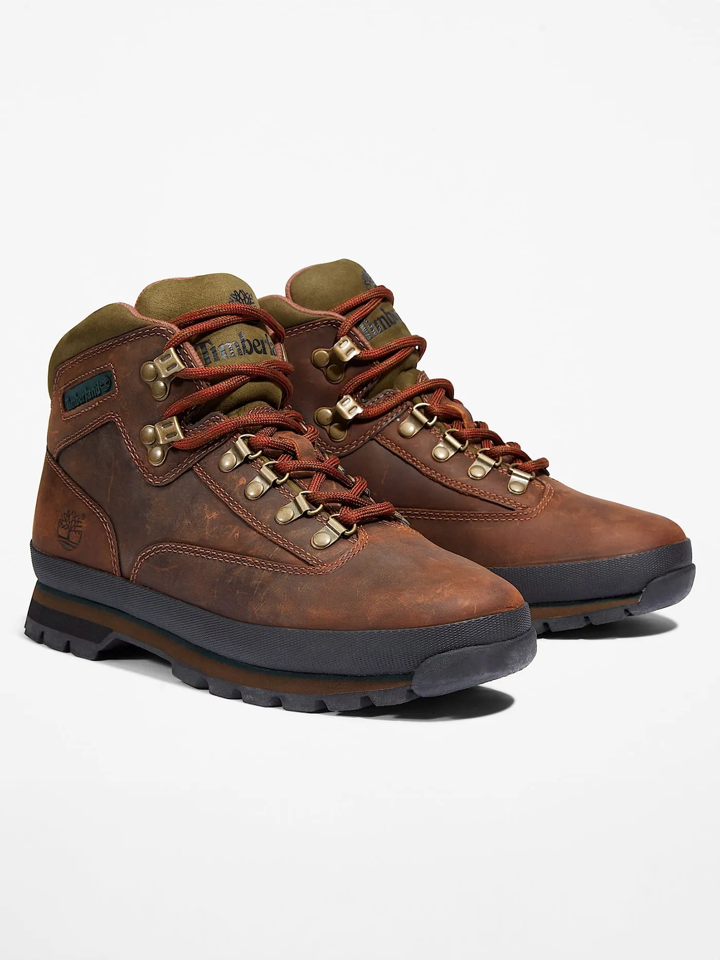Euro Hiker Mid Lace-Up Medium Brown Full Grain Boots