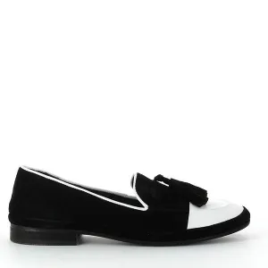 Felmini C244 Black & White Loafers