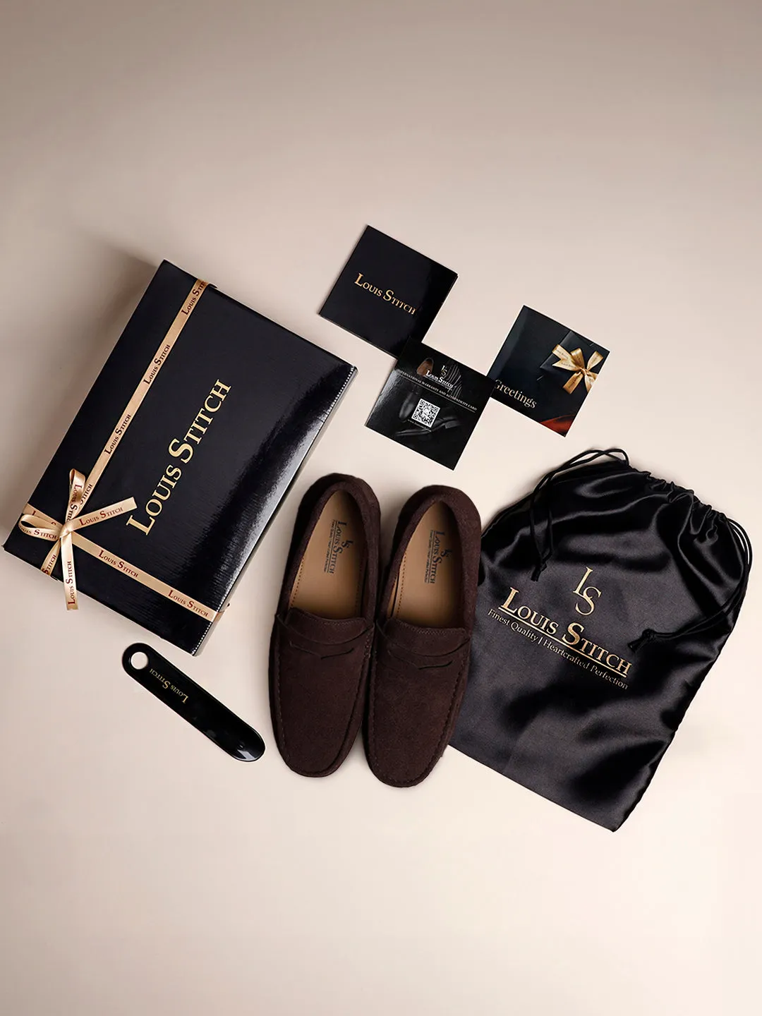 Italian Suede Leather Penny Loafers