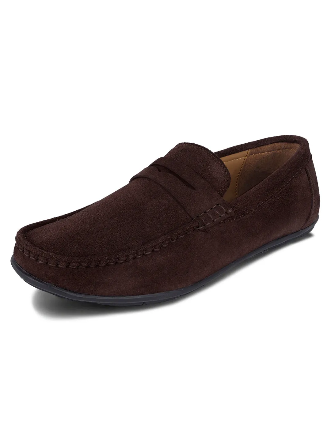 Italian Suede Leather Penny Loafers