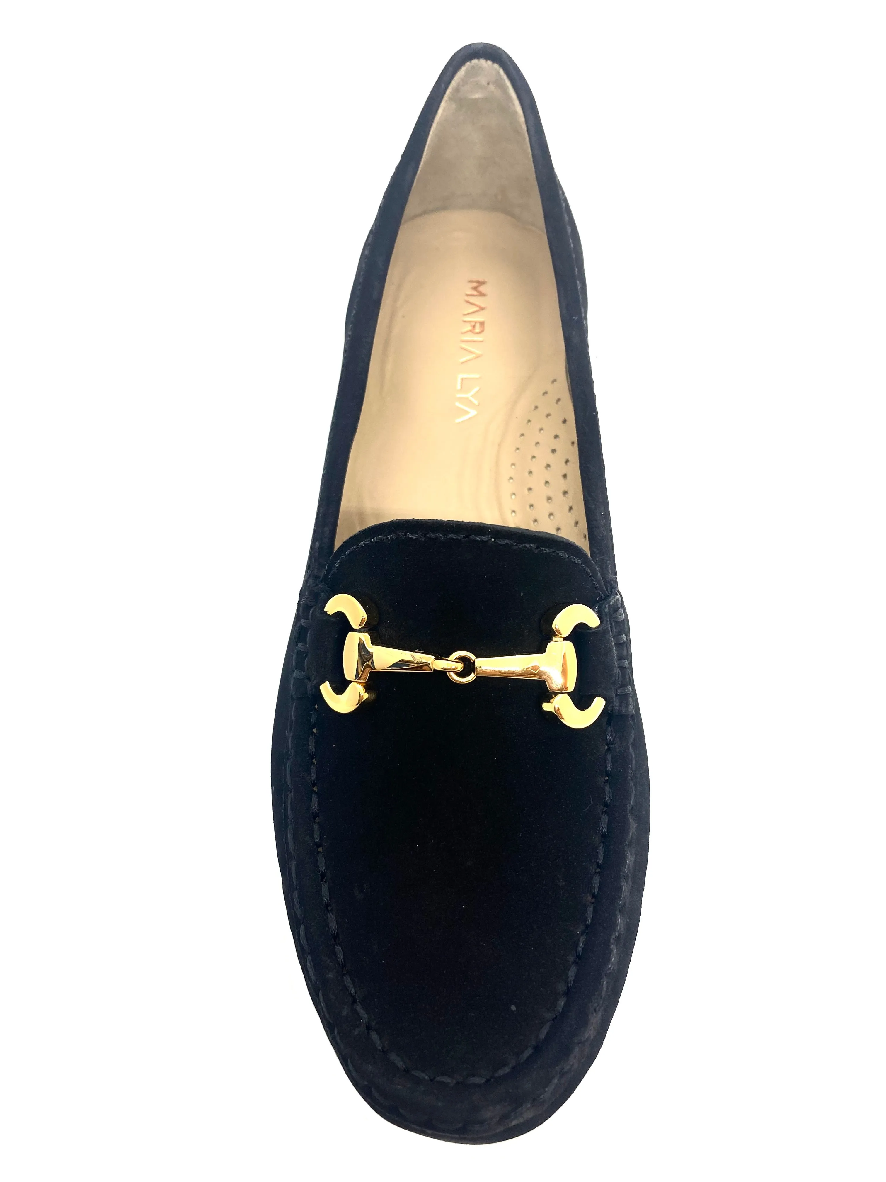 Maria Lya Ladies Nubuck Snaffle Loafer