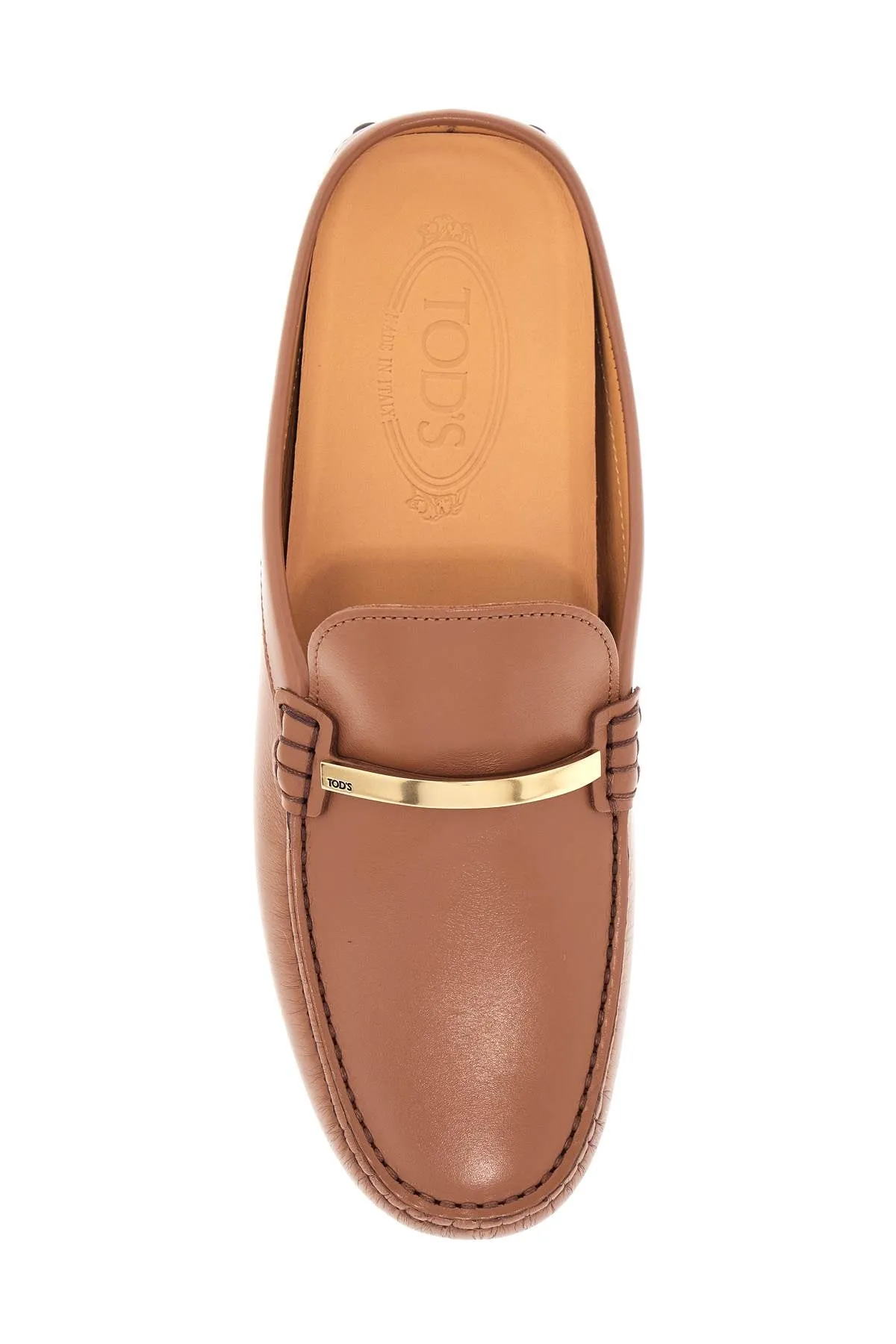 Metal-Detail Leather Loafers