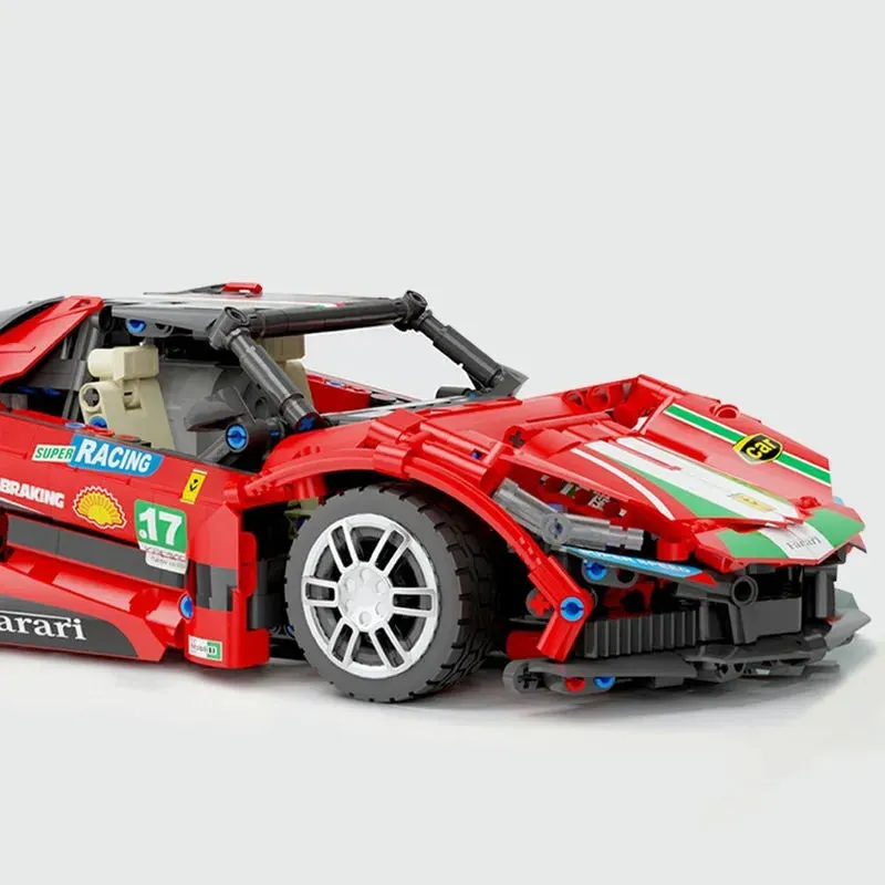 MOC Tech Classic Supercar Sports Racing Car Bricks Toy T2017