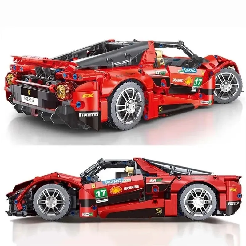 MOC Tech Classic Supercar Sports Racing Car Bricks Toy T2017