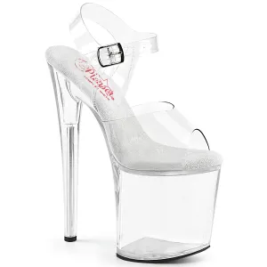 NAUGHTY-808 Pleaser Clear Sexy Platform Shoes (Pole Dancing Heels)