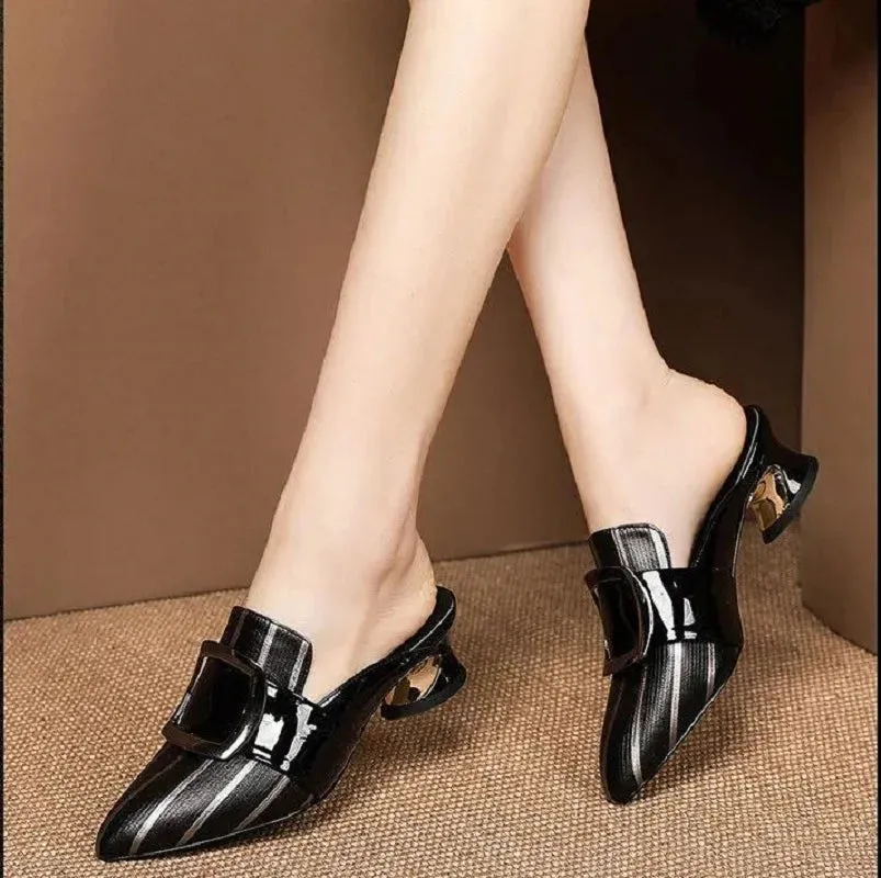 Platform Low Heel Pumps