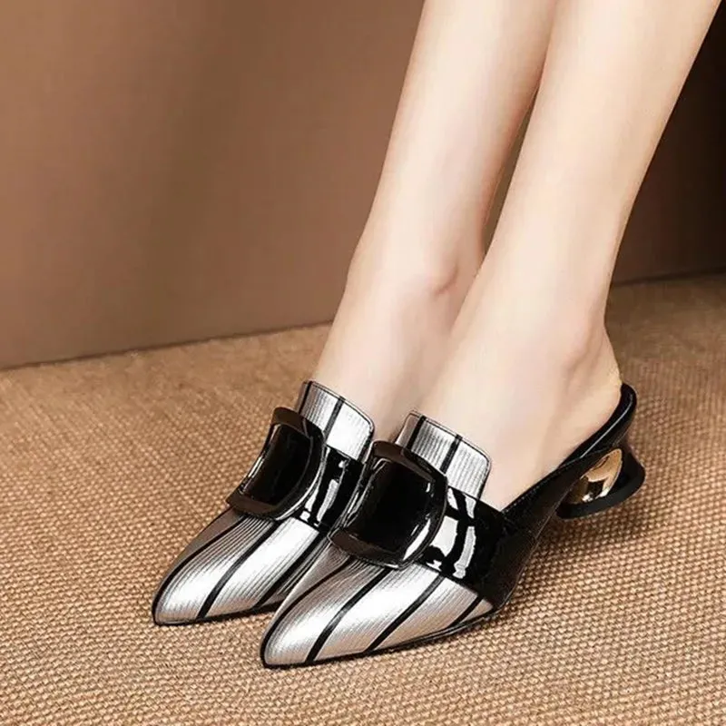 Platform Low Heel Pumps