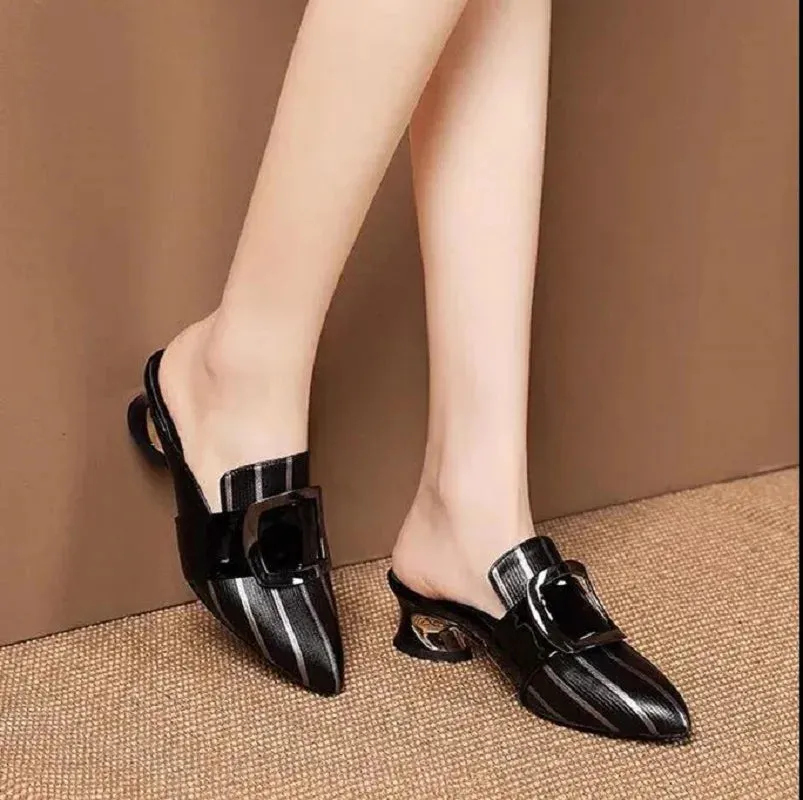 Platform Low Heel Pumps