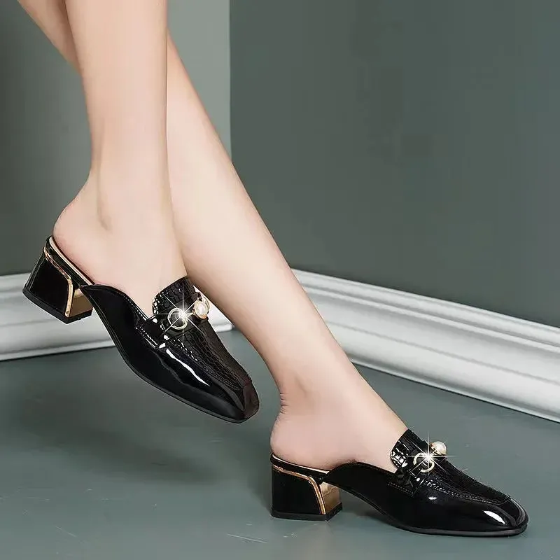 Platform Low Heel Pumps