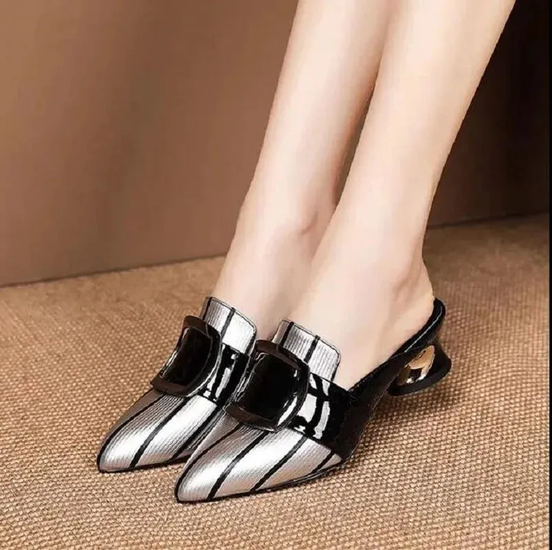 Platform Low Heel Pumps