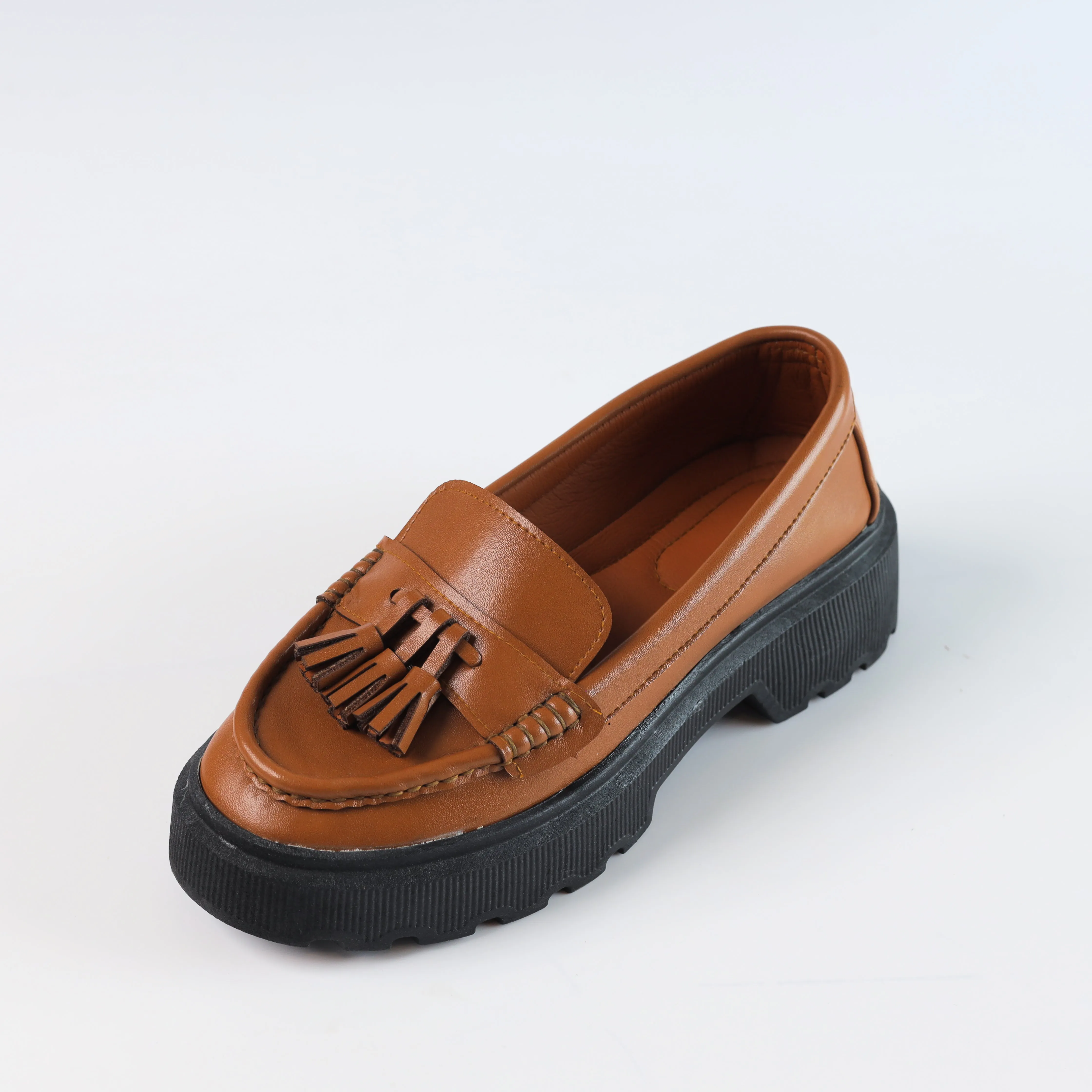 Quality Leather Chunky Bells Loafers - Havan
