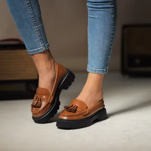 Quality Leather Chunky Bells Loafers - Havan