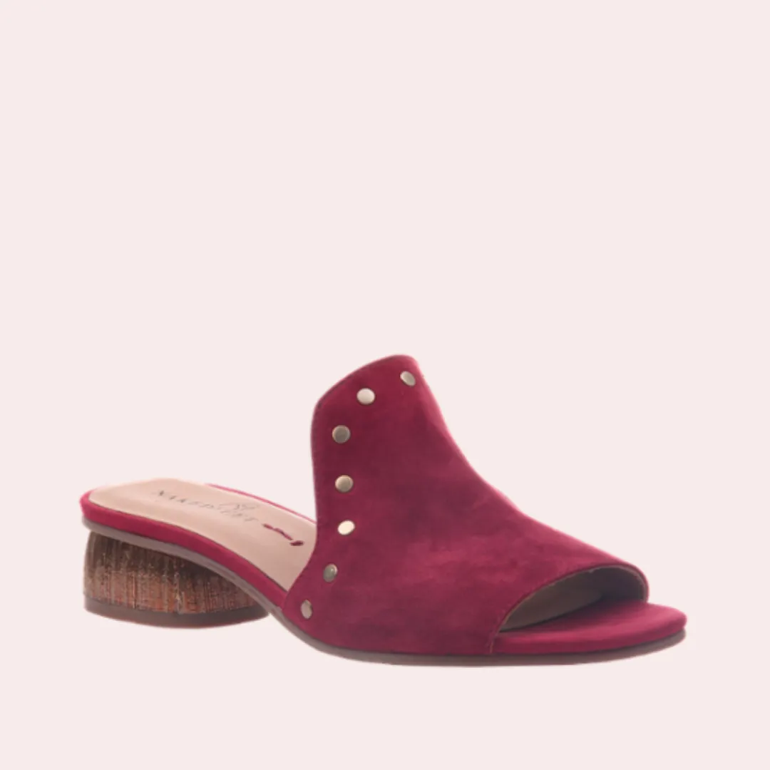 Roman Cherry slip on sandals