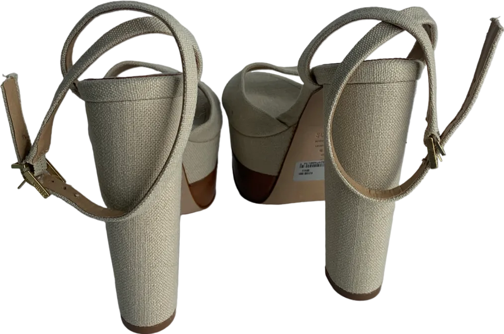 Schutz Beige Kaila Platform Heels UK 6.5 EU 39.5 👠